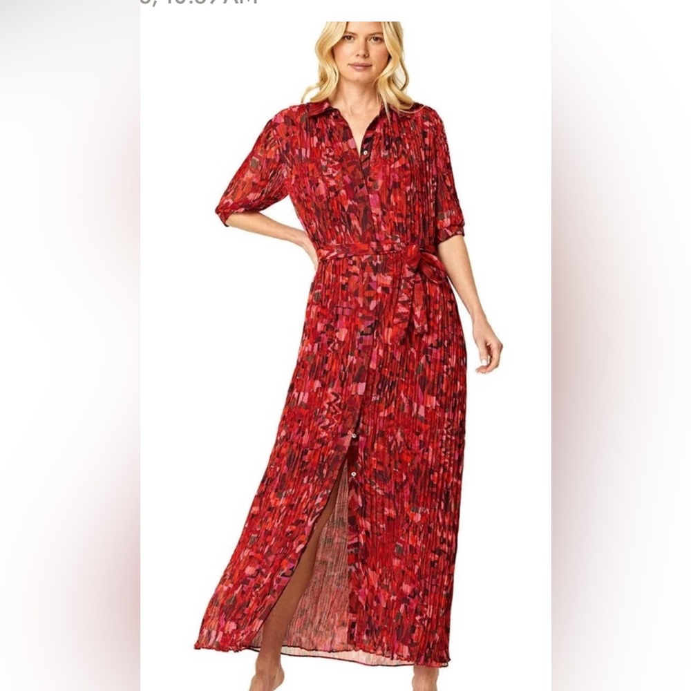 Miss Meredith pleated maxi dress